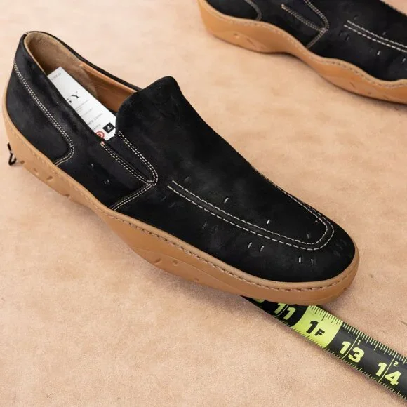 Michael Toschi Men Antibac CIS Comfortable Cusion Black Leather Loafers Sz 12M - Picture 5 of 9